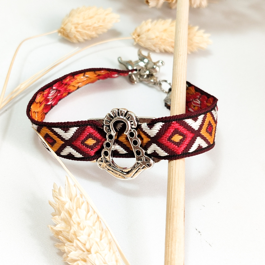 Pulsera mexicana con abalorios