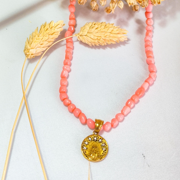 Gargantilla corales rosados...